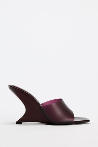 Vinyl High-Heel Wedges