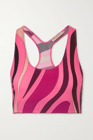 Printed Stretch Sports Bra