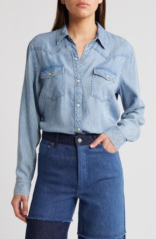 Remi Chambray Snap Front Western Shirt