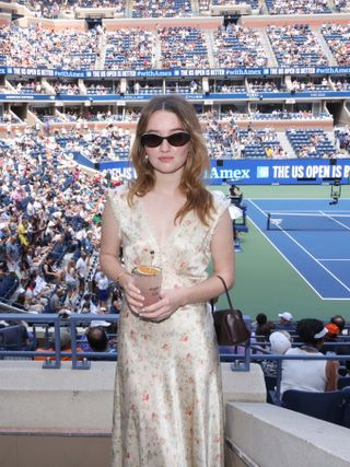 Kaitlyn Dever attends the 2024 US Open with Dobel Tequila