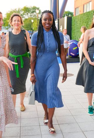 Danai Gurira arrives at the 2024 US Open Tennis Championships