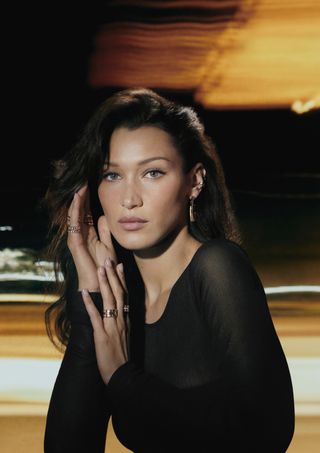 Bella Hadid stars in Chopard's new campaign for its Ice Cube jewelry collection