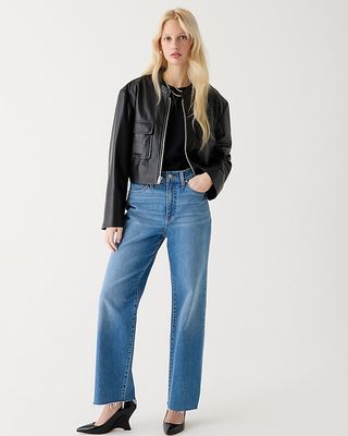 Slim Wide-Leg Jean in Lakeshore Wash