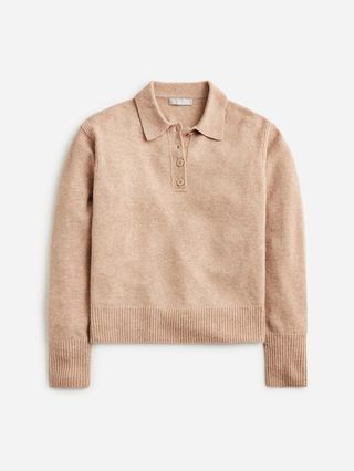 Pre-Order Long-Sleeve Sweater-Polo in Supersoft Yarn