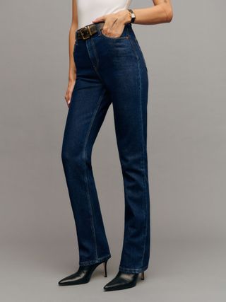 Jax Stretch High Rise Straight Jeans