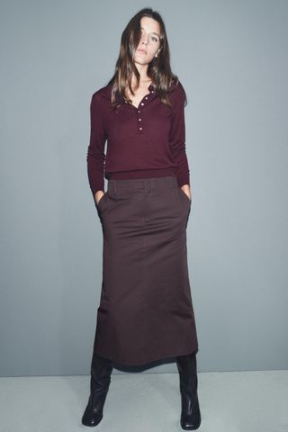 Long Tube Skirt Zw Collection