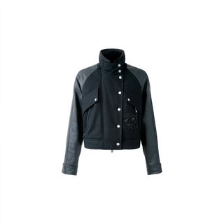 DKNY, Mix Media Patch Jacket