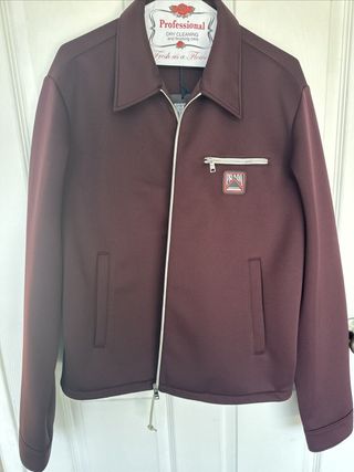 Burgundy Techno Jersey Jacket