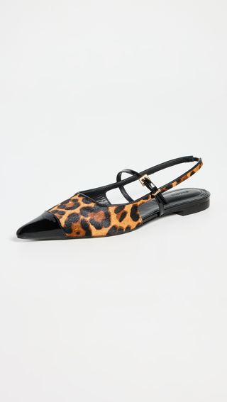 SIMKHAI Ada Printed Mini Buckle Flats