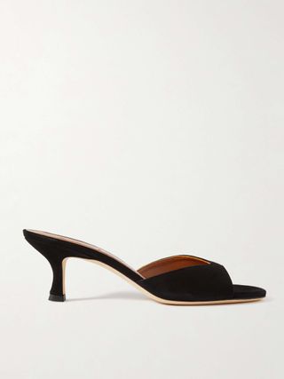 Brigitte Suede Mules