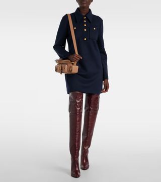 Chloe, Eve leather over-the-knee boots