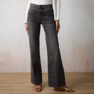 Lauren Conrad, Super High-Waisted Wide Leg Trouser Jeans