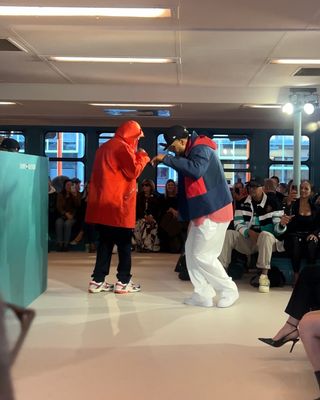 Orion Carlotto attending the Tommy Hilfiger runway show