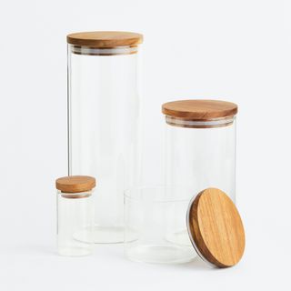 Tall Glass Jar With Lid