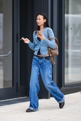 New York Fashion Week street style.