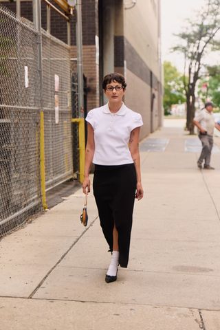 New York Fashion Week street style.