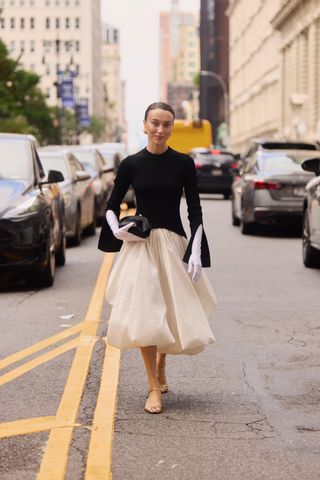 New York Fashion Week street style.