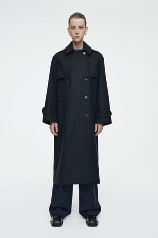 Hooded Wool Duffle Coat