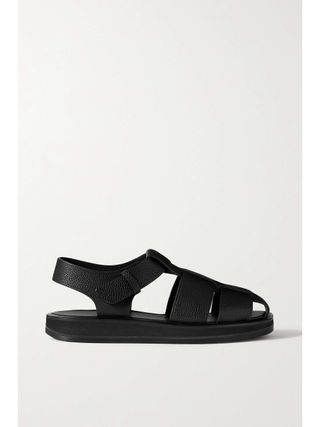 Fisherman Woven Textured-Leather Sandals