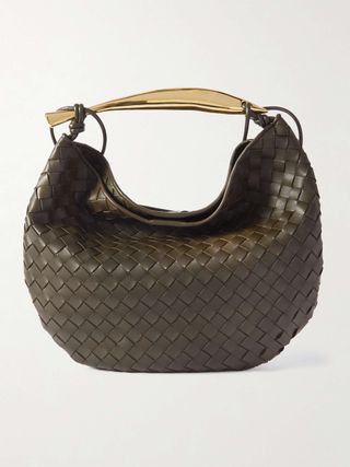 Sardine Medium Intrecciato Leather Shoulder Bag