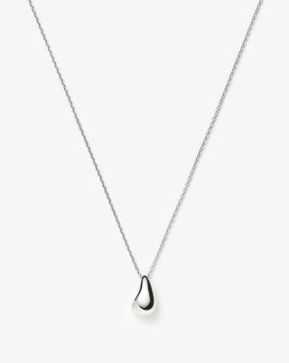 Savi Sculptural Droplet Pendant Necklace | Sterling Silver