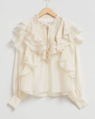 & Other Stories, Sheer Ruffle Blouse