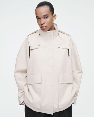 COS, Hooded Cotton Utility Jacket