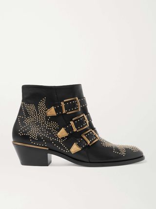 Susanna Studded Leather Ankle Boots