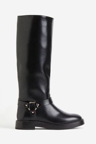 Knee-High Biker Boots