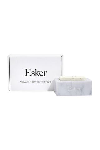 Esker, Aromatic Shower Steamer & Marble Holder