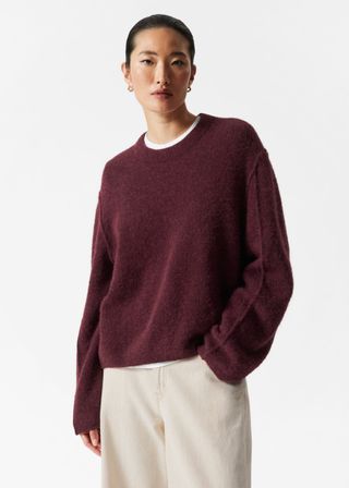 Alpaca-Blend Knit Jumper