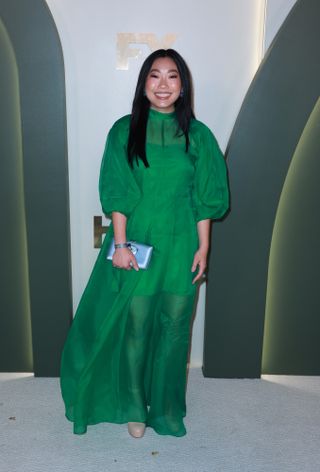 Awkwafina wears a green dress to the 2024 Emmys after-parties