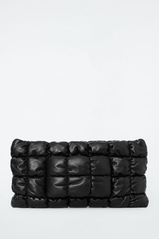 Pillow Oversized Quilted Clutch - Leather