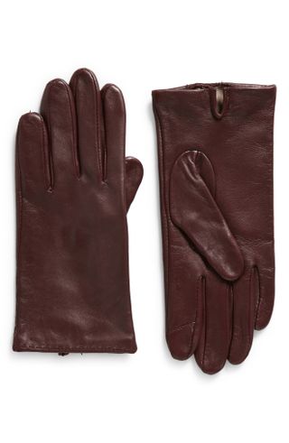 Cole Haan Silk Lined Leather Gloves