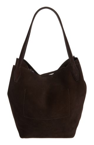 The Oversize Shopper Tote in Soft Grain Suede