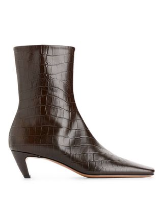 Arket, Square-Toe Ankle Boots 