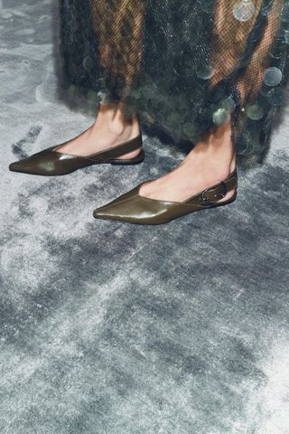 Buckled Leather Mules