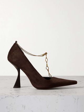 Dionne Embellished Suede Pumps