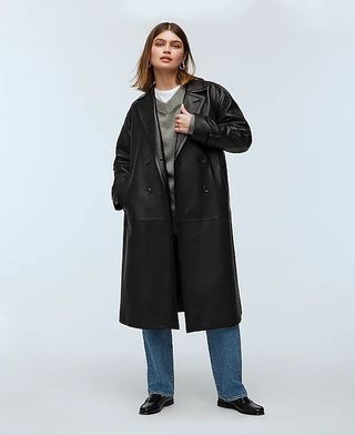 Madewell, The Signature Trench Coat in Leather