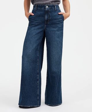 Wide Sweep Denim Trousers