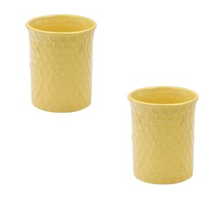 Bee-Lieve Set of 2 Utensil Crocks