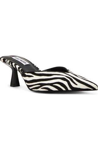 Mod-A Leopard Print Genuine Calf Hair Mule