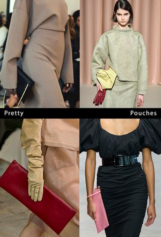 A collage showing some of the biggest fall bag trends for 2024.