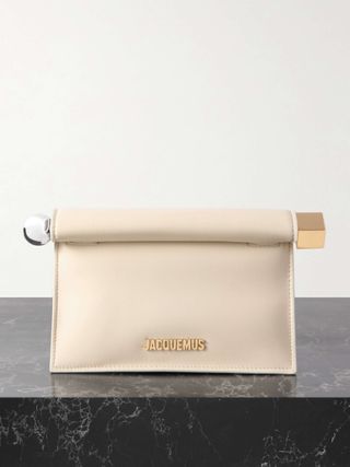 La Petite Pochette Mini Embellished Leather Clutch