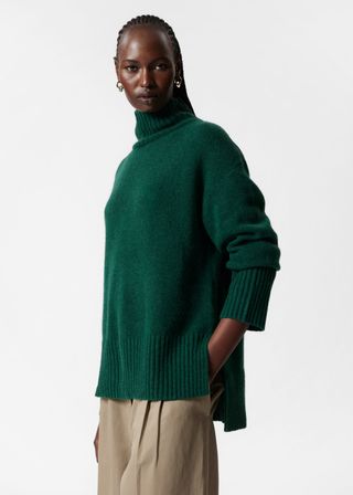 Mock-Neck Knit Jumper