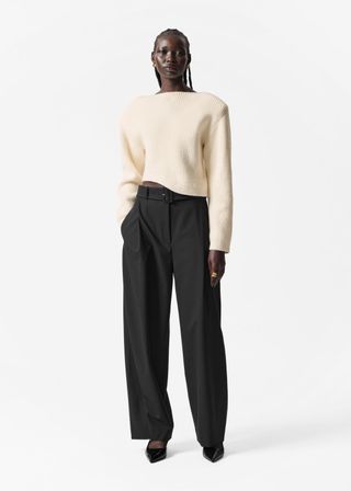 Tailored Barrel-Leg Trousers