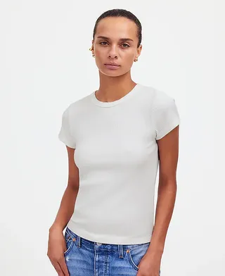 madewell, Ribbed Crewneck Tee