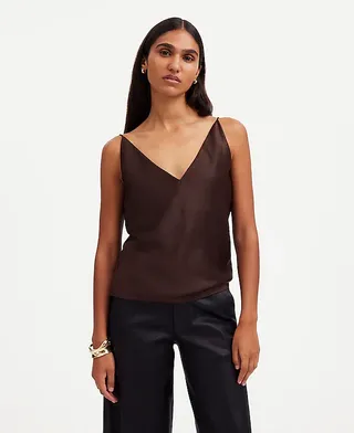 madewell, Satin V-Neck Cami Top