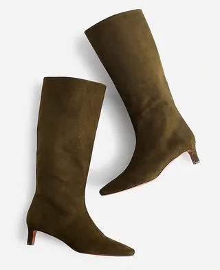 madewell, The Dimes Kitten-Heel Knee Boot