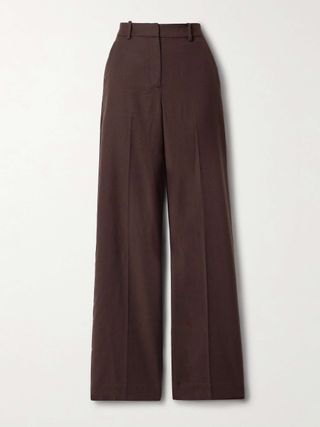 Tavar Wool Wide-Leg Pants